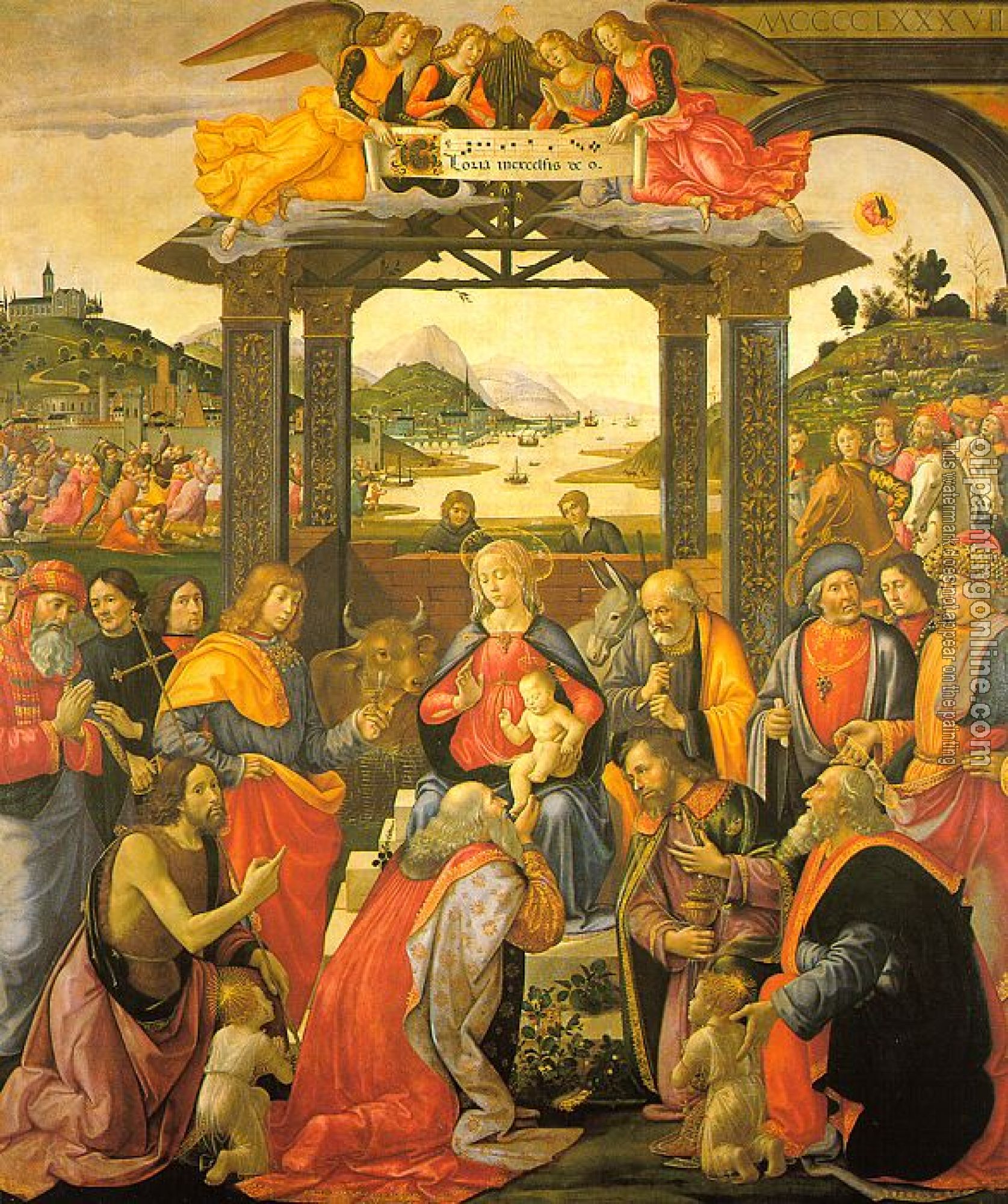 Ghirlandaio, Domenico - Adoration of the Magi for the Spedale degli Innocenti